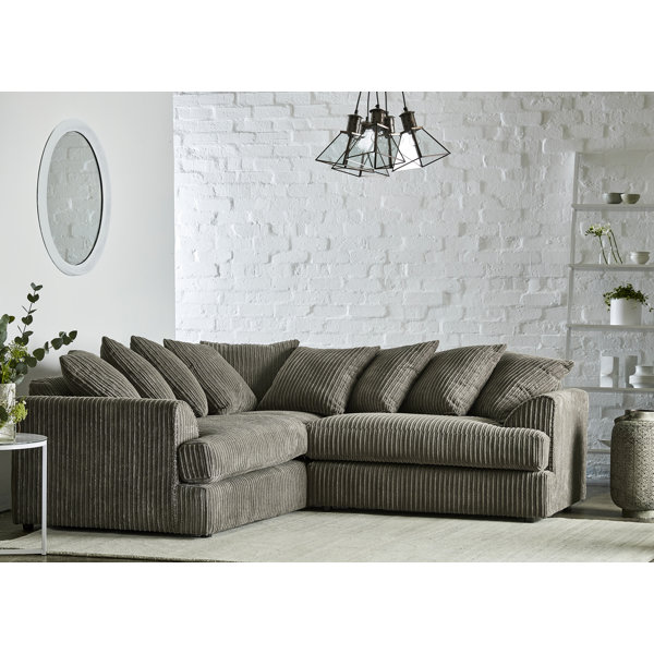 Gray on sale sectional wayfair